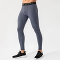 Men's grey high-elastic quick-dry compression leggings with Upgrade waistband - S / Medium Grey