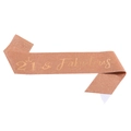Fascia glitterata oro rosa con scritta dorata 21 and Fabulous per festa compleanno - Taglia unica / Oro Rosa 21 (JD149)
