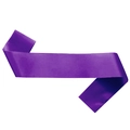 Purple satin sash for DIY parties and ceremonies with a smooth silk-like glossy finish - Purple