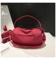 Rote Fitness-Reisetasche aus Nylon mit großer Schultertasche und passendem Beutel - Rot