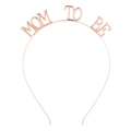 MOM TO BE Haarreif in Roségold als Diadem für Babypartys und werdende Mütter - Roségold