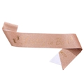 Fascia Daddy to Be in oro rosa glitter per baby shower con spilla di sicurezza - Taglia unica / Fascia Daddy To Be Oro Rosa