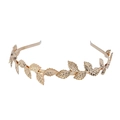 Elegant gold baroque leaf headband for women in a Greek goddess laurel wreath style - Laurel Leaf Design Style (FG143)