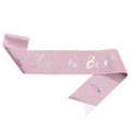 Rosafarbene Glitzerschärpe Dad to Be mit holografischer Schrift und Sicherheitsnadel - Einheitsgröße / Rosa (Dad)