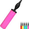 Pink manual balloon hand pump made of durable plastic for Christmas party decorations - Manual Air Pump (Random Color)
