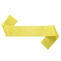 Bright yellow high-density satin sash with a smooth silk-like finish for DIY party crafts - Yellow