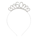 Corona per il 60° compleanno in argento con strass luccicanti per celebrazioni - 60° Compleanno Argento