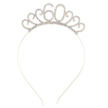 Dettaglio del diadema per il 60° compleanno in oro rosa con cristalli e cuori traforati - Oro 60°