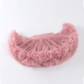 Gonna tutu in tulle rosa per bambine con fascia elastica in vita e strati soffici in rete - M / Rosa Antico