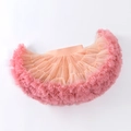 Gonna tutu rosa albicocca per bambine con più strati di tulle a rete traspirante - M / Corallo Pesca