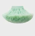 Mint green tutu skirt for girls with multi-layer mesh and elastic waistband - S / Fruit Green