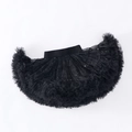 Jupe tutu noire pour filles avec paillettes argentées et taille élastique confortable - M / Black with Silver Sequins