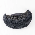 Détail d'un tutu gris foncé pour filles avec des étoiles dorées sur plusieurs couches de tulle - M / Étoile Gris Foncé