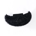 Girls black layered mesh tutu skirt with comfortable elastic waistband for party styling - XS (60-80CM） / Bottoms / Black