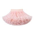 Close-up of layers of soft pink tulle and elastic waistband on children tutu skirt - S / Snow Bud Pink