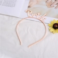 Cerchietto corona Bride to be in oro rosa con stella per feste di matrimonio e addio al nubilato - Oro rosa