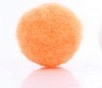 Sfera di cotone arancione da 16mm per collane e bracciali diffusori per aromaterapia - Arancione