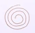 Dettaglio della collana a catena dorata con chiusura a moschettone e estensione regolabile - Oro 80cm