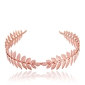Cerchietto a corona di alloro in oro rosa con finitura metallica lucida - Oro rosa