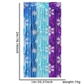 Blue and purple snowflake tinsel curtain party backdrop for Christmas, 1x2m size - 1*2m Snowflake Printed Color Blocking Tinsel Curtain