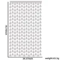 Hellgrauer Weihnachtsbaum-Folienvorhang, 2m x 1m für festliche Party-Dekorationen - Silberner Weihnachtsbaum Stil
