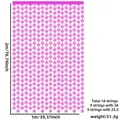 Pink snowflake foil fringe curtain party backdrop, 1m x 2m decorative tinsel streamers - Rose Red Snowflake
