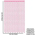 Pink snowflake foil fringe curtain 1x2m for Christmas party decoration and backdrop - Pink Snowflake