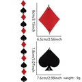 Ghirlanda in feltro con cuori e picche per decorazioni di feste a tema casinò - Stile Picche E Quadri