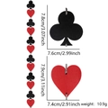 Ghirlanda da poker in feltro con cuori e fiori e indicazioni dettagliate sulle dimensioni - Stile Cuori E Fiori