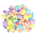 Set di uova di Pasqua colorate in schiuma glitterata per decorazioni festive - 1.5*1.8cm / Circa 100 Pezzi/Sacca / Multicolore