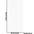 Weißer Schmetterling Papier Fransenvorhang 1x2m Party Hintergrund Maße und Gewichtsdetails - Weiß