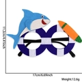 Lunettes de fête amusantes requin et planche de surf avec détails des tailles - Taille unique / Style Planche de Surf Requin