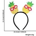 Tropical pineapple party headband with glitter finish and sunglasses decoration - Pineapple Style