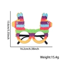 Occhiali da festa alpaca pinata glitterati per decorazioni del Giorno dei Morti - Stile Piñata