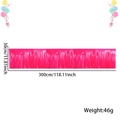 Fransenbanner aus Lametta in Pink für Party-Hintergrunddekoration, Größe 30x300cm - Neon Macaron Rosenrot