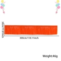 Orange macaron tinsel fringe curtain banner 30x300cm for birthday party decoration - Neon Macaron Orange Red