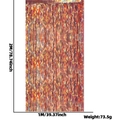 Irisierender roségoldener Lametta-Vorhang 1x2m für die Geburtstagsparty-Hintergrunddeko - 1*2m Laser Orange