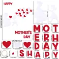 Tabella taglie kit decorazione feltro Festa della Mamma con sagome a cuore e misure - Palloncino a Cuore