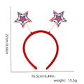 Serre-tête étoiles drapeau américain rouge blanc bleu avec dimensions et poids - Style Étoile Tourbillonnante