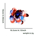Décoration de boule de paillettes rouge blanc bleu pour le 4 juillet 10x10,5cm - Style Disque Rond Rouge Blanc Bleu