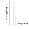 Polished silver star chain necklace with 41cm length and 9.6g weight for daily wear - Silver Star Style