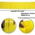 3m yellow macaron gradient fringe banner for birthday party and wedding decorations - 30x300cm / Yellow