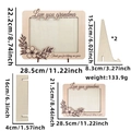 Cadre photo Love you grandma en bois avec gravure florale au laser pour cadeau - Cadre Horizontal Fête des Mères B