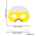 Maschera pasquale per bambini in feltro pulcino giallo con decorazione guscio d'uovo - Taglia unica / Maschera da Pulcino in Guscio d'Uovo