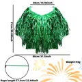 Größentabelle für den St. Patrick's Day Partyumhang mit gold-grünen Quastenmaßen - Großer Grüner Umhang