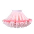 Detalle de falda tutú rosa degradado con malla de tul multicapa y cintura elástica - Rosa Degradado / S(95-105cm)