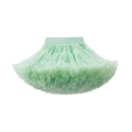 Mintgrüner Tüllrock für Mädchen mit mehrlagigem Tüll und elastischem Bund für Kinder - XS (80-95cm) / Obstgrün