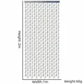 Silver laser boot pattern curtain backdrop for party decoration, 2m height and 1m width - Laser Silver / 100cmx200cm