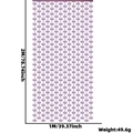 Rideau laser violet à motifs de couronnes pour fête, 1m de large et 2m de haut - Rideau à Franges Couronne Rose Laser