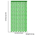 Tenda a frange laser foglie verdi per decorazione festa larghezza 1m e altezza 2m - Stile Foglie Verdi / 1x2 / Verde
